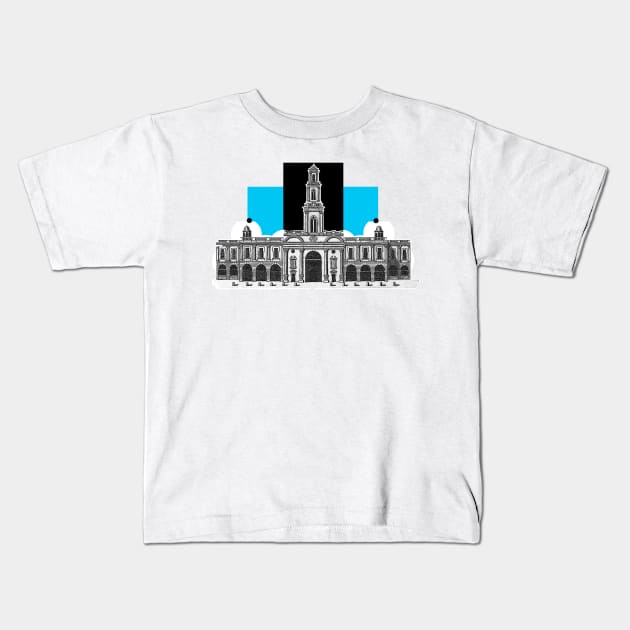 Old building Kids T-Shirt by Marccelus